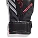Adidas Unisex-Adult Match Predator Fingersave Goalie Soccer Gloves, Black/Black/Lucid Red, 4