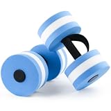 UNAOIWN Water Dumbbells Water Aerobics for Pool Fitness Exercise Lightweight Resistance Aquatic Dumbbell Pool Barbells for Swimming