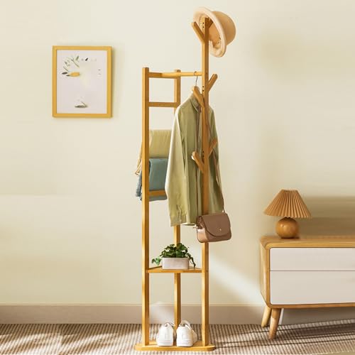 Porte-manteau autoportant d'angle pour optimiser les petits espaces