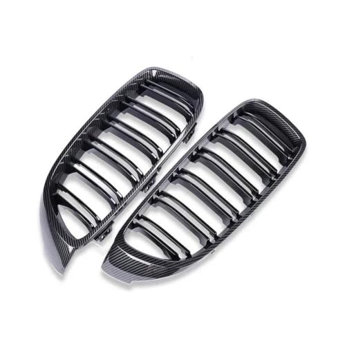 Rejilla para parachoques delantero en negro brillante y carbono dual para Serie 4 F80 F82