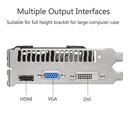 Qthree Radeon Hd 7670 Graphics Card,2Gb,128 Bit,Ddr3,Hdmi,Vga,Dvi,650Mhz Core Frequency Video Card For Pc,Computer Gpu,Pci Express X16,Directx 11,Plug & Play #TOP3