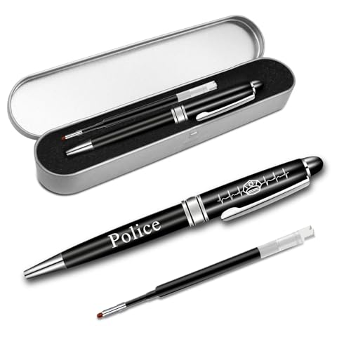Stylo à rouleau policier BLUPARK, instrument d'écriture et idée cadeau de police