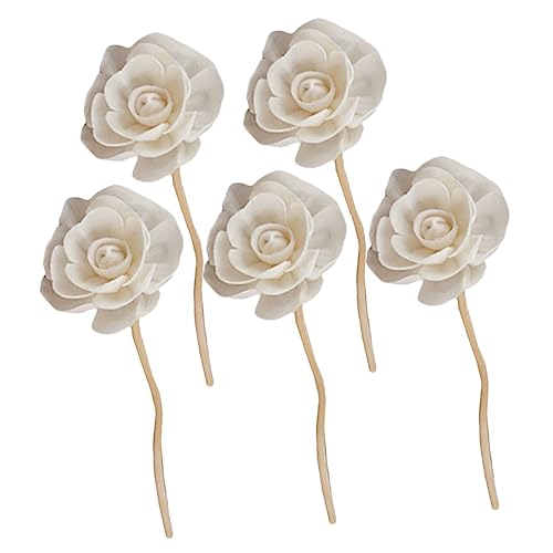 ABOOFAN Fireless Aromatherapy Dried Flower Sticks 5pcs Diffuser Rods Room Aroma Sticks Decorative Fragrance Diffusers