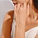JUTOLOKA 18K Gold Plated Hand Chain Bracelet for Women | Dainty Ring Bracelet | Cubic Zirconia Ring Bracelets Jewelry for Women (SL)