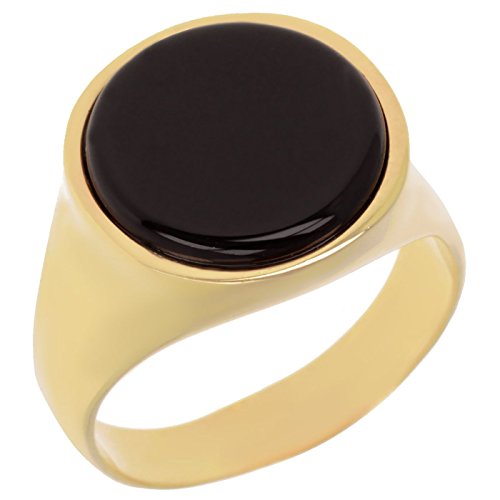 So Chic Bijoux Hombre Or - 750/1000 chapado en oro negro Onyx