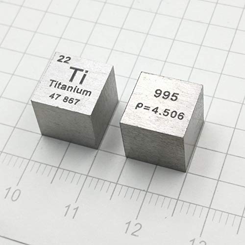Cucudy 10mm de alta pureza, substância simples, coleção de elementos de metalcube, bloco de material