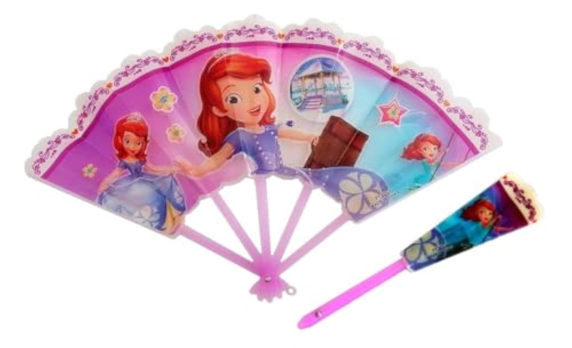 Cartoon Hand Held Foldable Plastic Waterproof Fan, Kids Gift