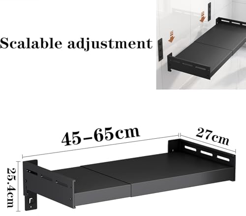 Étagère micro-ondes extensible en acier inoxydable durable pour comptoir moderne - 4
