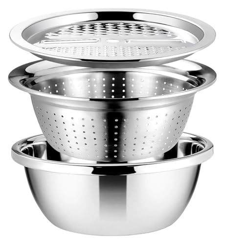 Cortadora y ralladora de verduras 3 en 1 acero inoxidable miniatura 1