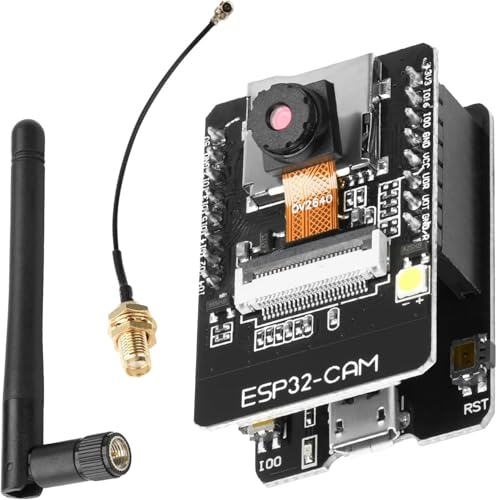 ESP32 CAM Development Board, Aideepen ESP32-CAM MB WiFi/Bluetooth Development Board, DC 5V Dual Core Development Board with 2.4G Antennas IPEX, OV2640 Camera TF Card Module