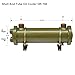 QUELECO Shell and Copper Tube Oil Cooler Water Cooled Heat Exchanger OR 100 with 3/4