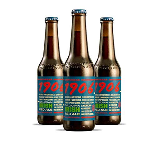 1906 Galician Irish Red Ale Cerveza - Pack de 24 botellas x 330 ml - Total: 7.92 L