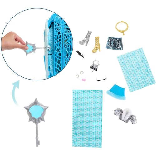 Monster High Monstrueux Secrets Catty Coffret Énigmes à Hauntlywood avec poupée dressing et plus de 19 surprises glamour dont des vêtements pour poupée - vue 5