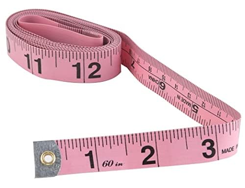 Image of Gemsy inch tape for measurement for body | Tailoring Tape For Sewing Fabric, Dressmaking, Fashion Designer Clothing, Measuring Rulerfor Chest, Hips, Waist, Fitness