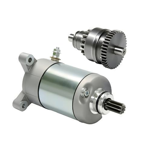 Image of Starter Motor and Drive Combo Kit Replacement for Polaris 3090188 3084981 57-2688 Sportsmen Sportsman Ranger Magnum Trail Blazer Trail Boss 1995-2014 335 400 450 500 ATVS SMU0061, 41054020, 41054020R