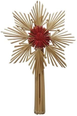 Christmas Straw Star Tree Topper Style # B