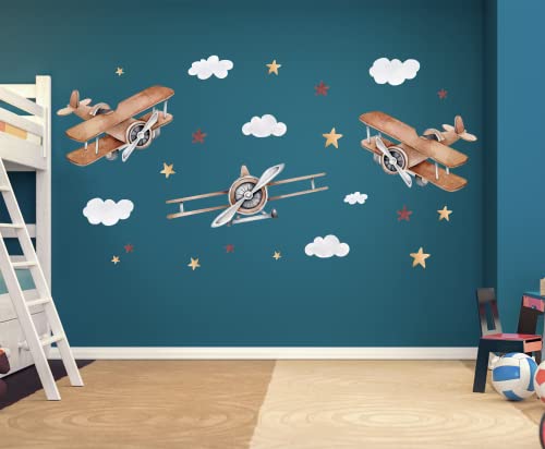 Vinilos Decorativos Avión Grande para Niños miniatura 2