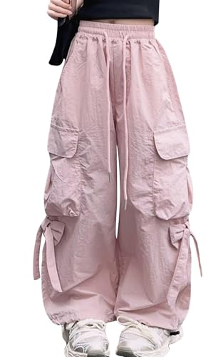 Pantalón cargo Maeau con pajarita y cintura elástica alta para niños de 5 a 14 años
