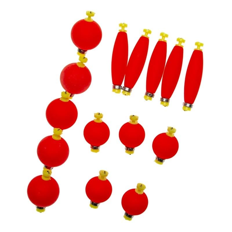 Set de 15 flotadores de espuma EPS para pesca miniatura 1