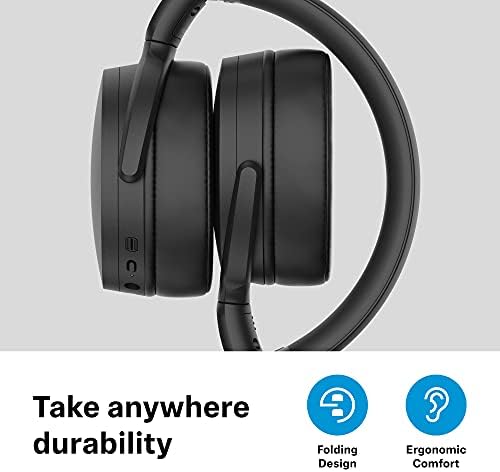 Sennheiser HD 450BT Wireless Headphones, with active noise cancellation, Black