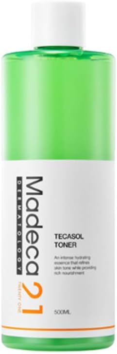 Tecasol Toner 500ml/ 16.9 fl.oz | Contains 89% Centella Asiatica Extract | Soothing Toner for Dry Skin