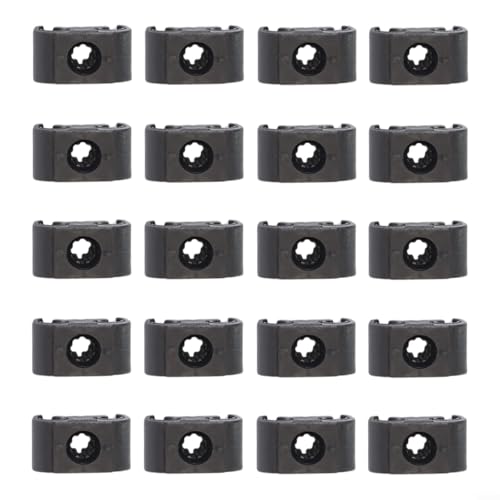 Image of MIKMLYZE 10Pcs Black Plastic Brake Line Clips Clamps For 5 MM (3/16") Brake Pipe Tubing, Secure Mounting Fasteners, Plastic Brake Line Retainer, Black Fuel Line Clip(20PCS)