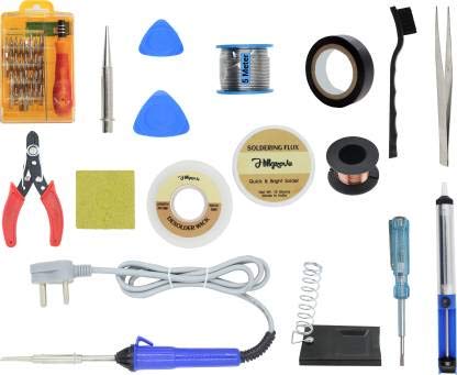 See full amazon price history chart for Hillgrove 16in1 Beginners Complete 25W Soldering Iron Kit with 5 Meter Solder Wire, Stand, Bit, Tester, Tape, Cutter, Pump, ESD Brush, Scrub, Opener Screwdriver Set 25 W Simple (Flat, Pointed Tip) Hillgrove 16in1 Beginners Complete 25W Soldering Iron Kit with 5 Meter Solder Wire, Stand, Bit, Tester, Tape, Cutter, Pump, ESD Brush, Scrub, Opener Screwdriver Set 25 W Simple (Flat, Pointed Tip) (B08Z39VCWV) Amazon Price History, Amazon Price Tracker