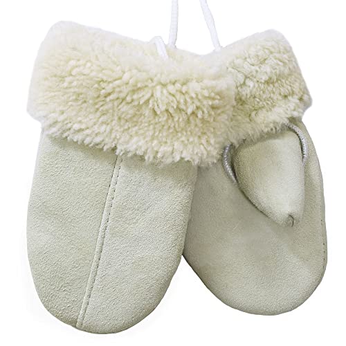 SamWo, Kinderhandschuhe aus echtem Lammfell, kuschelig warmes Naturprodukt, für Kinder von 2-4 Jahren, taupe (hellgrau-beige))( Cover