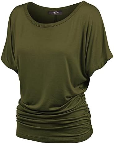 Made by Johnny Women’s Solid Short Sleeve Boat