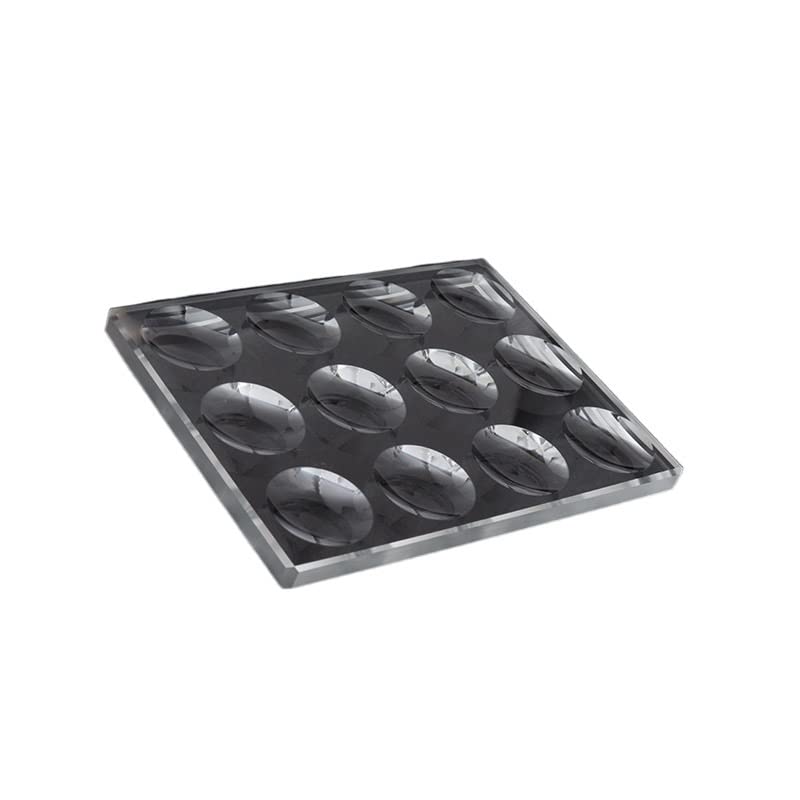 Aurorad 5 mm Dicke, kreisförmiger, konkaver Hohlraum, biologischer Objektträger, optisches Glas, mehrere Vertiefungen optional (Color : 2x6 Wells)