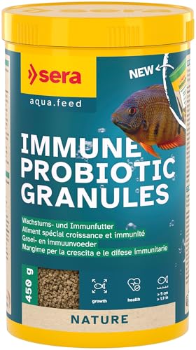 sera Immune Probiotic Granules 1.000 ml (450 g) | Probiotisches Wachstumsfutter für Fische bis 4 cm | Förderung von schnellem Wachstum & brillanter Farbausprägung | Ideal für Zucht & Fischgesundheit