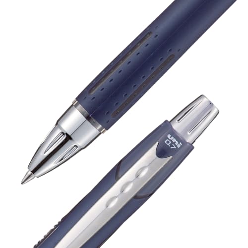 Image of Uni-Ball Jetstream RT Ballpoint Pen, Fine Point (0.7mm), Coastal Barrel, Black Ink, 6 Pens