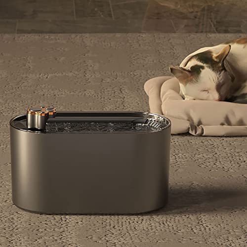 Fuente de agua automática para gatos Luqeeg color gris miniatura 3