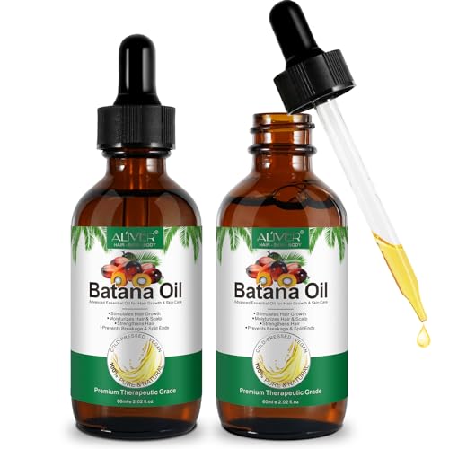 Batana Oil for Hair Growth Natural Batana Hair Oil, Repairs Damaged Hair, Prevent Hair Loss, for Men & Women, 2 Pcs