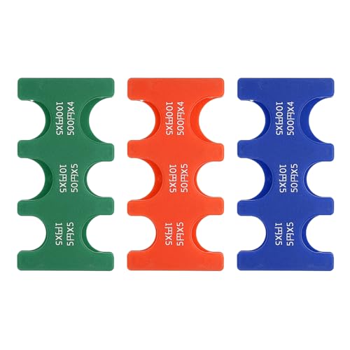 Organizador de monedas JPY PATIKIL azul verde naranja con 7 ranuras rígidas
