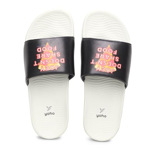 Image of YOHO Sliders for Men | Comfortable and Lightweight Slides | WB Cartoon & Comic Characters: Batman,Superman,Tom & Jerry,Rick & Morty,Big Bang Theory, Friends and Scooby Doo for Boys