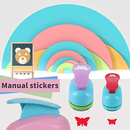 Tech-P Creative Life 3 Pcs 1.5",1",5/8" Butterfly Shape Craft Punch Scrapbook Paper Cutter Eva Foam Hole Punch Paper Puncher Set Scrapbook Craft Paper Punch Hand Press Diy Punch Tool #TOP3