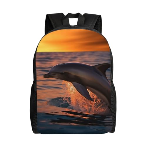 Sac à dos ordinateur portable Dusk Dolphin étanche contre la pluie et le poids lourd