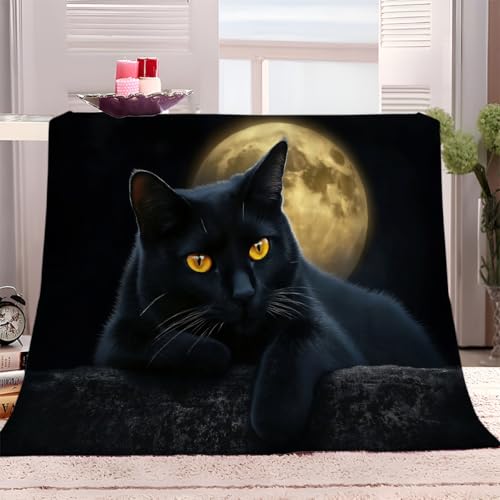 Couverture plaid polaire microfibre lit 180x200 chaude douce chat - 3