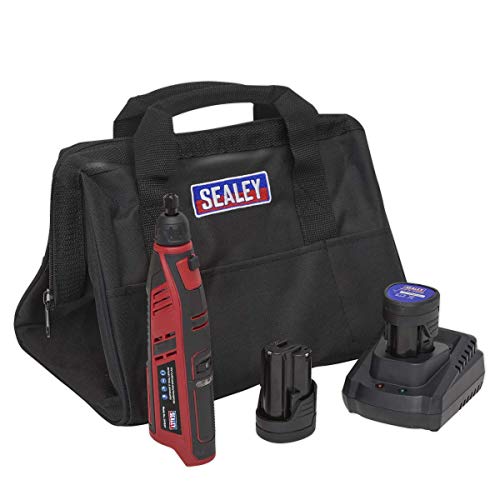Sealey 12V SV12 Series Cordless Multipurpose Rotary Tool & Engraver Kit - 2 Batteries CP1207KIT
