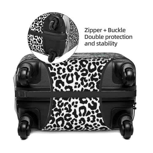 Travel Luggage Cover Spandex Suitcase Protector Bag,Beautiful Leopard Dust-Proof Fits 18-32 Inch Luggage, Suitcase Sleeve For Kid And Adult,Medium4