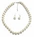 PEARL Large Faux Necklace and Earring Set by Millennium Design