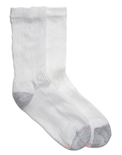 Chaussette de sport femme blanc Hanes en coton confortable pour entraînement au quotidien
