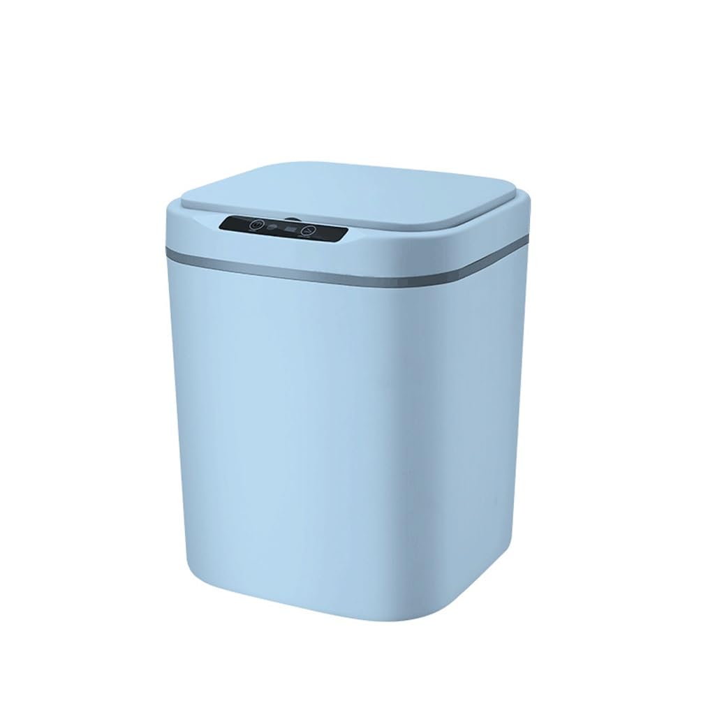 Smart Bathroom Trash Can Automatic Bagging Can Touchless Narrow Smart Sensor Garbage Bin Smart Home(D,30.2cm15L)