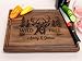 Personalized Cutting Board, Custom Wedding, Anniversary or Housewarming Gift Idea, Wood Engraved Charcuterie, for Couples and Friends, Wild Deer Design 109