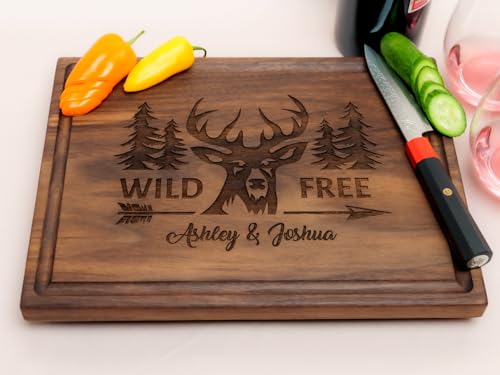 Tabla de cortar rectangular de madera personalizada miniatura 5