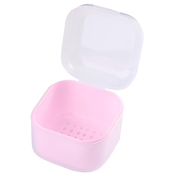 1Pcs Nail Tool Sterilizer, Nail Drill Bits Cleaning Box Disinfection Container For Nail Art Accessories Manicure Sterilization Tray Salon Supplies Sterilizer Cup With Drain Basket pink