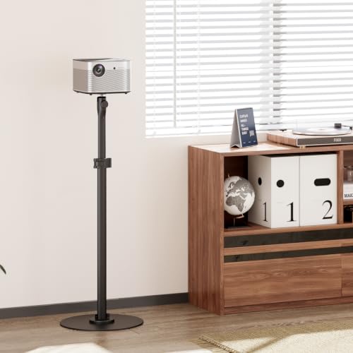 Soporte proyector techo WALI universal ajustable negro giratorio para salón y videoproyector 5