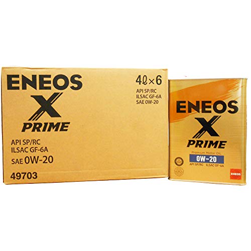 y6ʃZbgz ENEOS X PRIME (GbNXvC) GWIC 0W-20 SP/RC GF-6A (100w) 4L×6(1P[X)