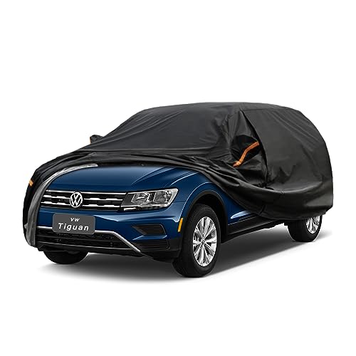 Image of GUNHYI 7 Layer SUV Car Cover Custom Fit vw Tiguan (2016-2025) Waterproof All Weather, Heavy Duty Outdoor Snow Sun Rain Uv Protection (Ships from US Warehouse, Delivery 3-8 Days)